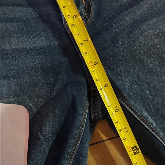 EUC American Eagle Outfitters Distressed Artist Flare Distressed Blue Jeans - Picture 12 of 13